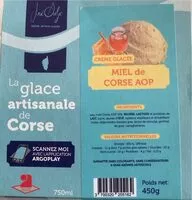 Mängden socker i Crème glacée Miel de corse AOP