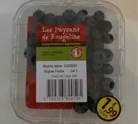 Mängden socker i Myrtille bleu origine france