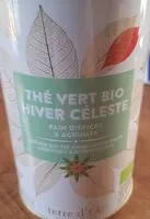 Mängden socker i Thé vert bio hiver céleste