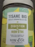 Mängden socker i Tisane digestion et bien être huile essentielle