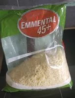 Mängden socker i Emmental 45 +