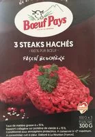 Mängden socker i Steaks Hachés x3