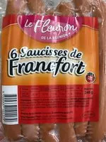 Mängden socker i Saucisses de Francfort x6
