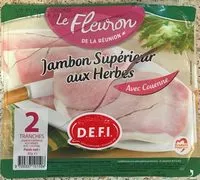 Mängden socker i Jambon Supérieur aux Herbes, 2 tranches