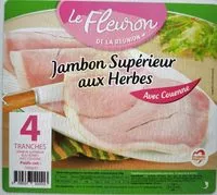 Mängden socker i Jambon supérieur aux herbes 4 tranches