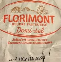 Mängden socker i Beurre pasteurisé demi-sel