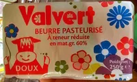 Mängden socker i Beurre pasteurisé à teneur réduite en mat.gr. 60% Doux