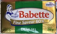 Mängden socker i Babette Fine Saveur 60% Demi-Sel