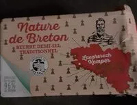 Mängden socker i Beurré Demi-sel traditionnelle