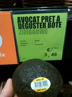 Mängden socker i Avocat prêt à déguster