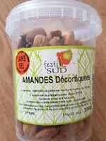 Mängden socker i Amandes décortiquées sans sel
