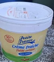 Mängden socker i Crème fraîche fluide entière