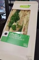 Mängden socker i Sandwich Tomate Mozza