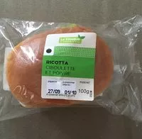 Mängden socker i Ricotta ciboulette et poivre