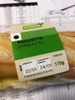 Mängden socker i Baguette emmental