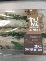 Mängden socker i Sandwich Poulet moutarde