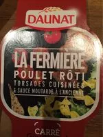 Mängden socker i La fermière poulet et rôti