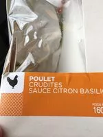 Mängden socker i Sandwich poulet crudites j