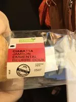 Mängden socker i CIABATTA JAMBON EMMENTAL BEURRE DOUX