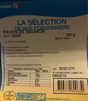 Mängden socker i Paves de saumon