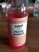 Mängden socker i Sirop fraise bonbon