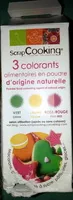 Mängden socker i 3 colorants alimentaires en poudre d'origine naturelle