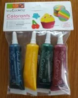 Mängden socker i Lot De 4 Colorants Alimentaires - Scrapcooking