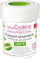 Mängden socker i Colorant Artificiel En Poudre - Vert - 5G - Scrapcooking