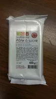 Mängden socker i Pâte à Sucre Arôme Vanille 500 G Blanche - Scrapcooking