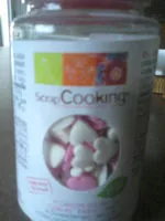 Mängden socker i Pot De Décors Sucrés C?urs Blanc / Rose 50 g - Scrapcooking