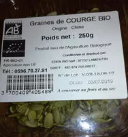 Mängden socker i graines de courge bio