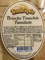Mängden socker i Brioche Tranchée Familiale