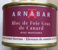 Mängden socker i Bloc de foie gras de canard