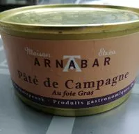 Mängden socker i Pâté de campagne au foie gras