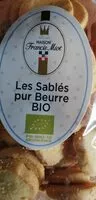 Mängden socker i Sablés pur beurre bio