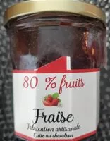 Mängden socker i 80% fruits Fraise