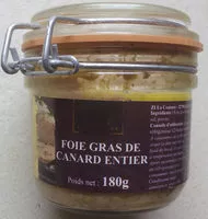 Mängden socker i Foie gras de canard entier