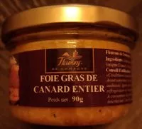Mängden socker i Foie gras de canard entier