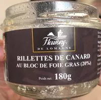 Mängden socker i Rillettes de Canard au Bloc de Foie Gras (20%)