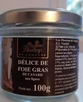 Mängden socker i Délice de foie gras de canard aux figues