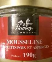 Mängden socker i Mousseline de petits pois et asperges