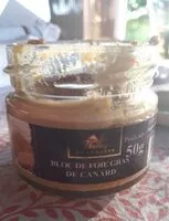 Mängden socker i Bloc de foie gras de canard