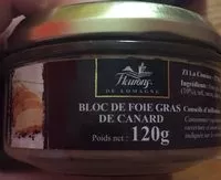 Mängden socker i Bloc de foie gras de canard