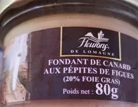 Mängden socker i Fondant de canard aux pépites de figues