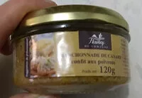 Mängden socker i Manchonnade de canard confit aux poivrons