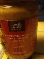 Mängden socker i Marmiton de volaille sauce aux cèpes