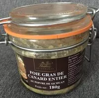 Mängden socker i Foie gras de canard entier au poivre de Sichuan