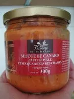 Mängden socker i Mijoté de canard sauce royale et ses quartiers des champs