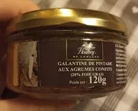 Mängden socker i Galantine de pintade aux agrumes confits