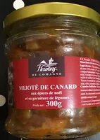 Mängden socker i Mijoté de canard